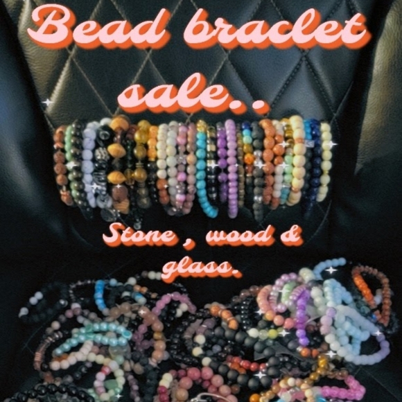 Bead Braclets hand-made different colors - Picture 1 of 1